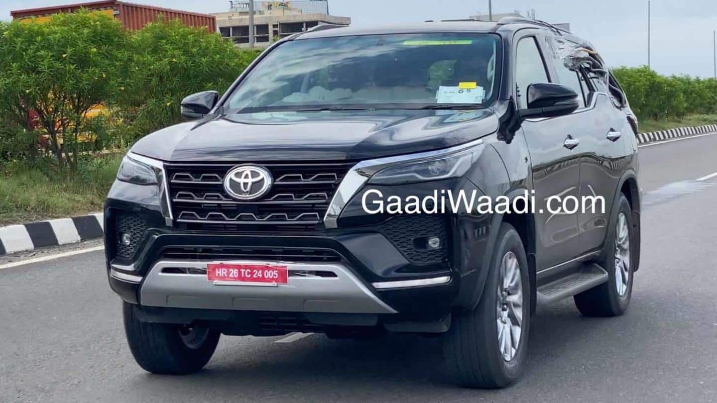 2020 Toyota Fortuner (facelift) SUV spotted testing: Check what's new