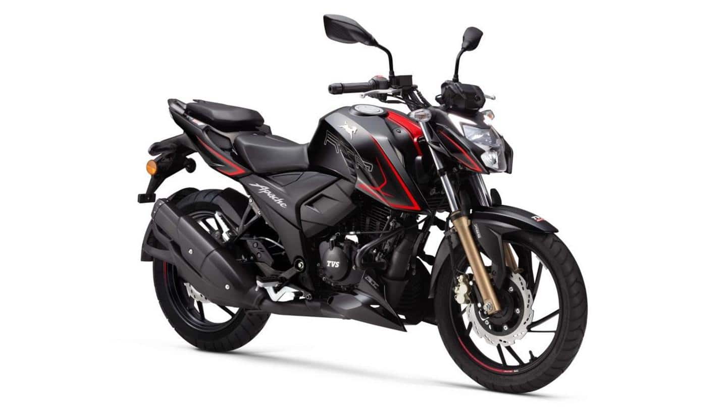 TVS launches Apache RTR 200 4V motorbike with Super-Moto ABS
