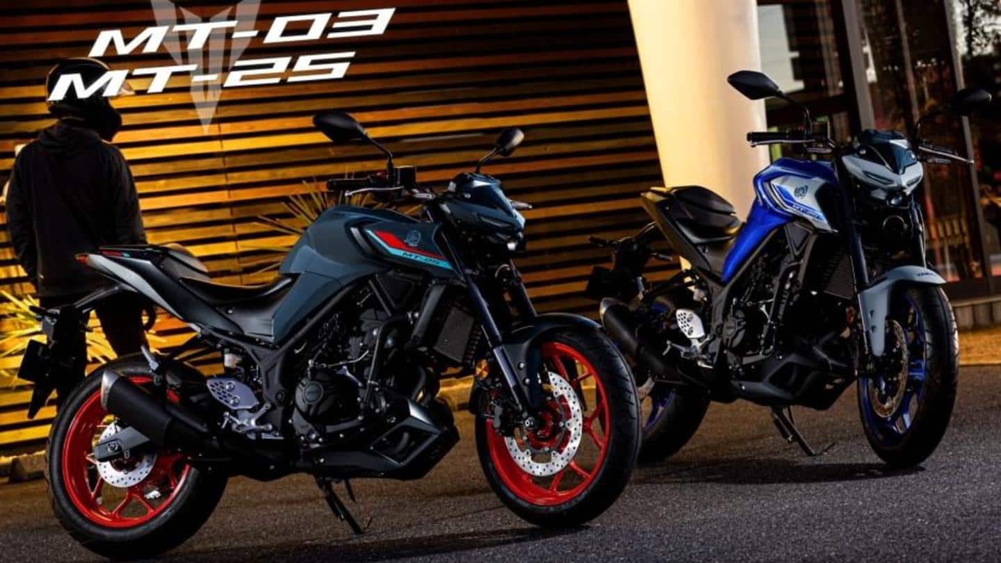 2021 Yamaha MT-25 and MT-03 bikes launched in Japan