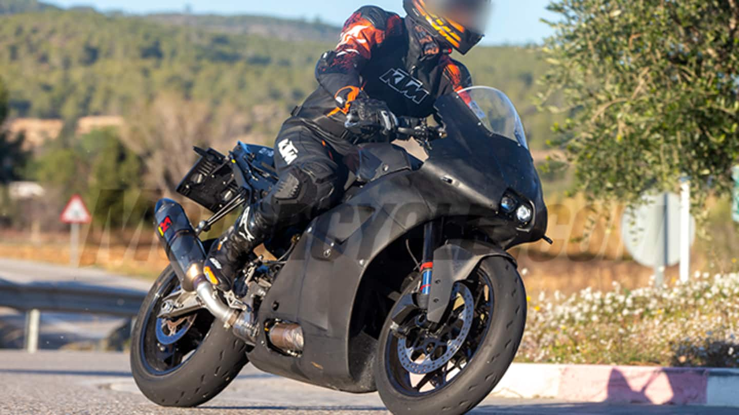 KTM RC 990 previewed in spy shots; design details revealed