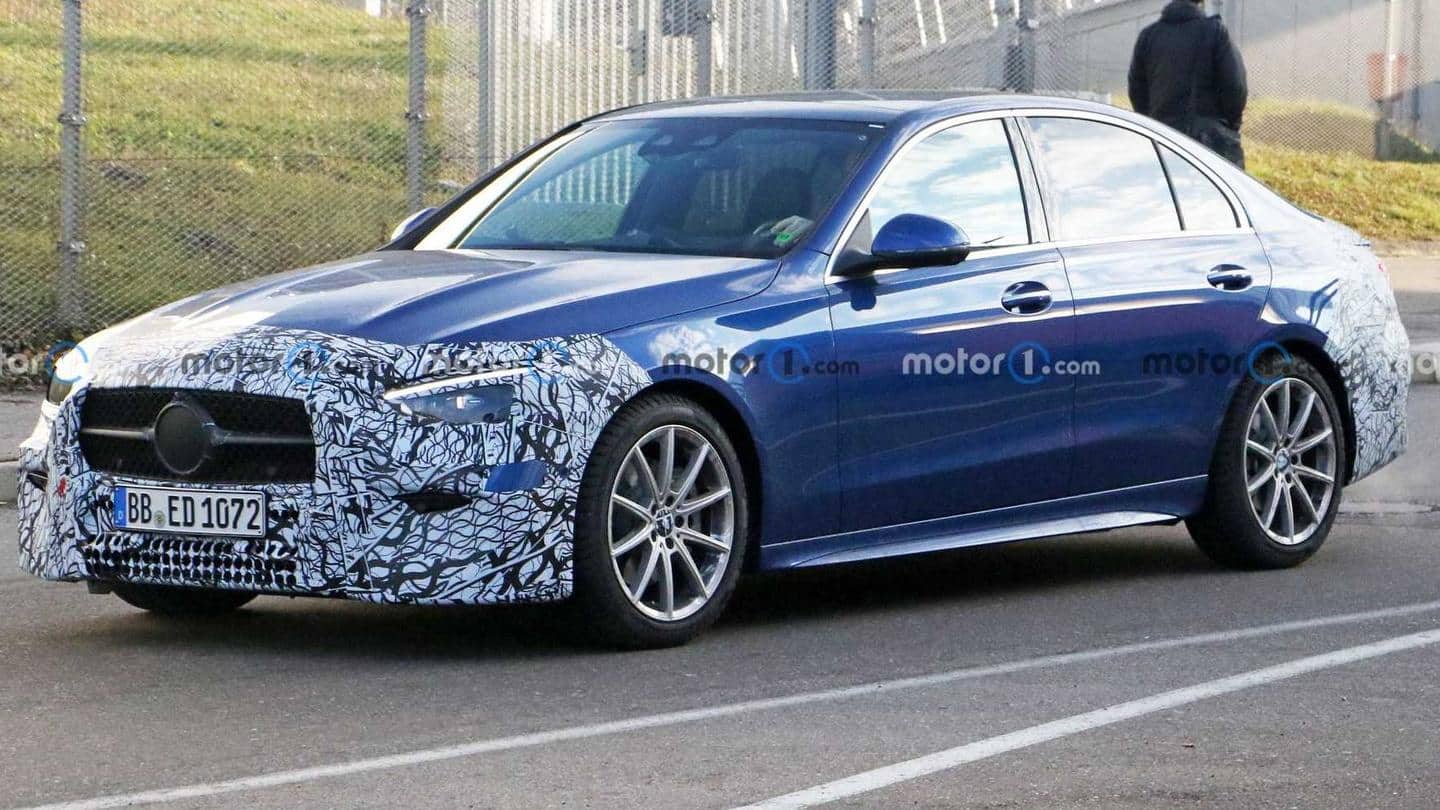 Ahead of world premiere, 2022 Mercedes-Benz C-Class found testing