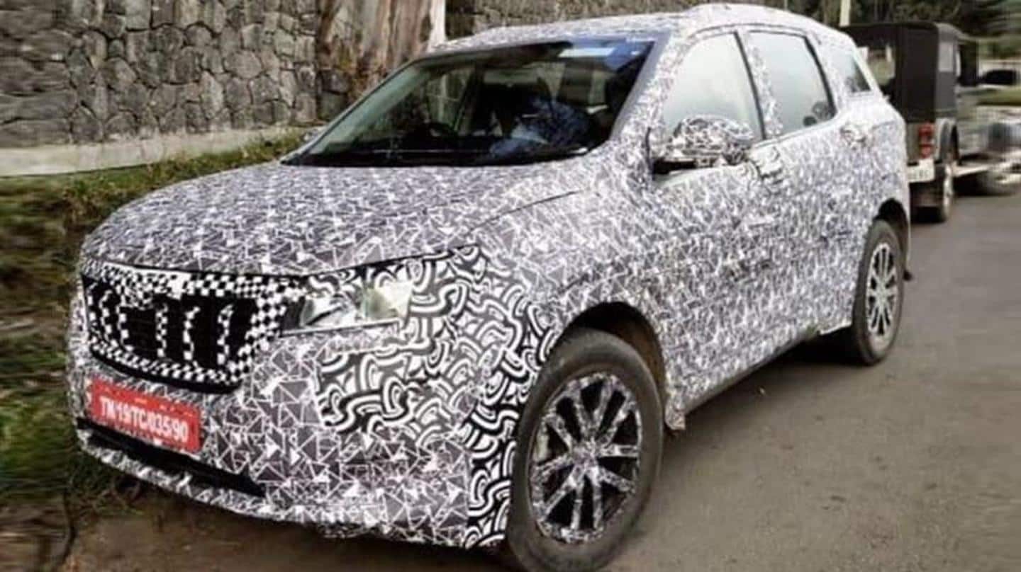 Ahead of its launch, 2021 Mahindra XUV500 spotted