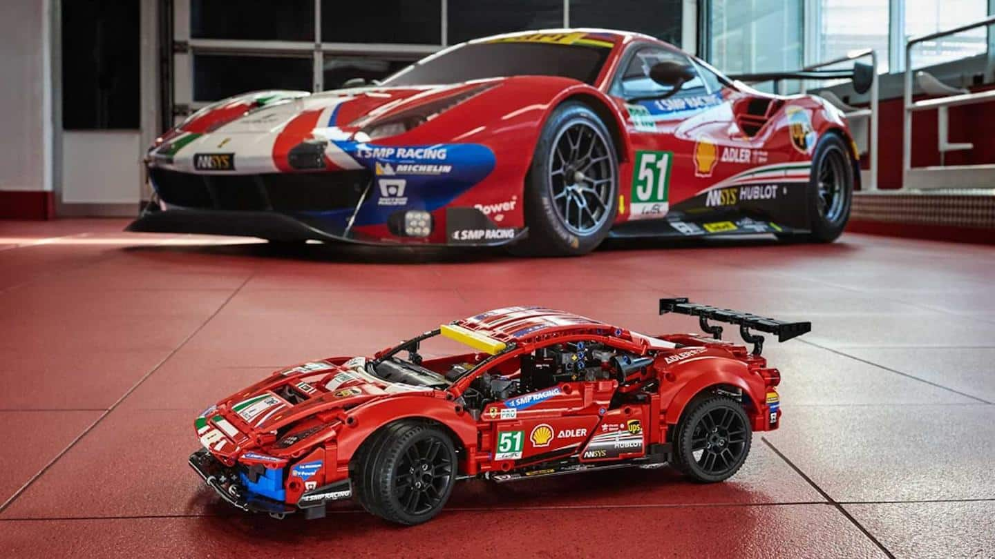 LEGO Technic Ferrari 488 GTE Becomes The First LEGO Model To Lap A