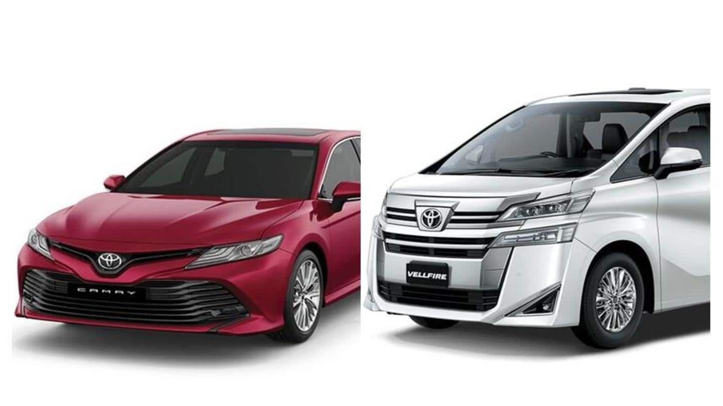 Toyota Camry Hybrid And Vellfire MPV become costlier in India