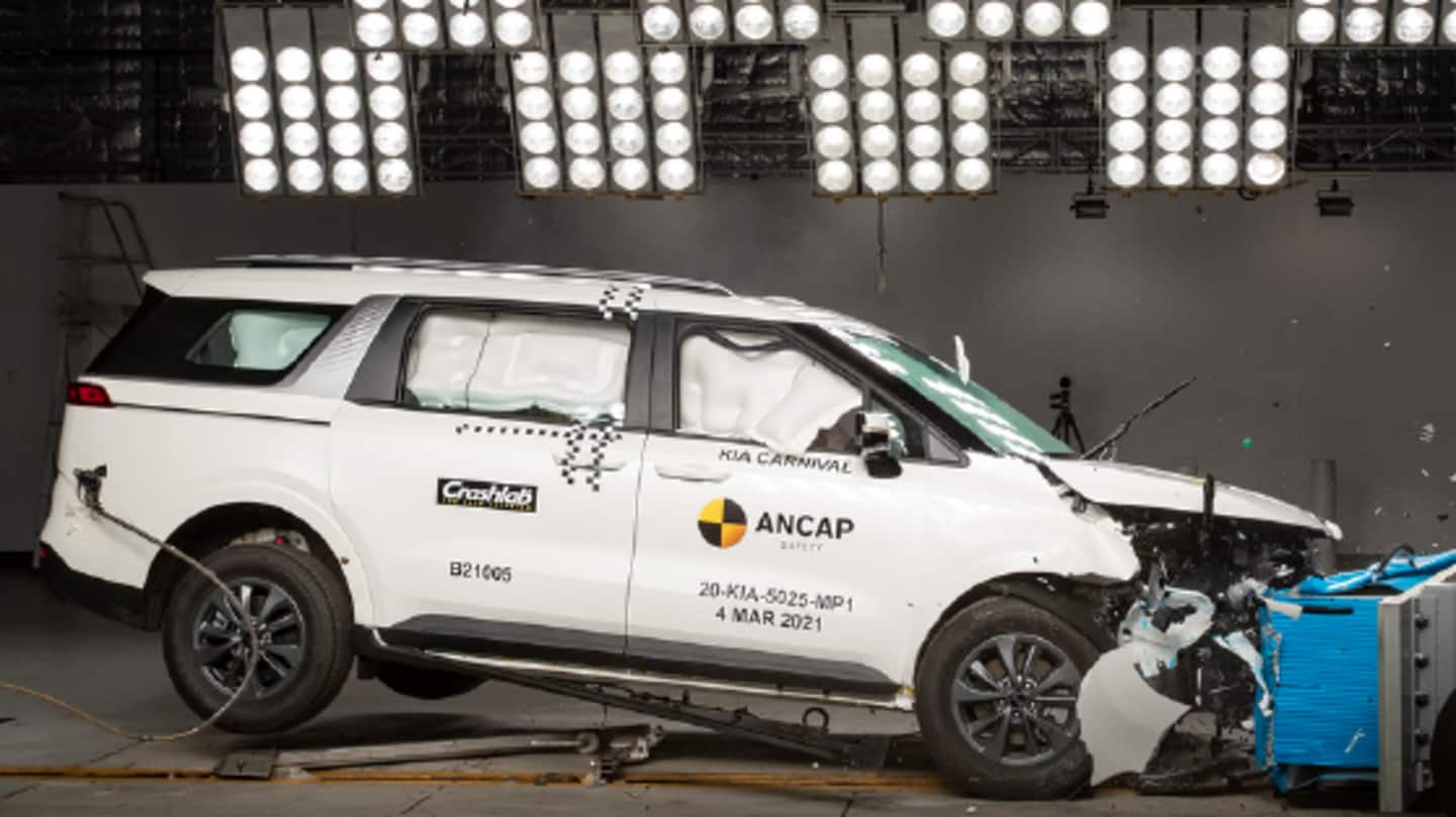 India-bound Kia Carnival bags 5-star rating in ANCAP crash test