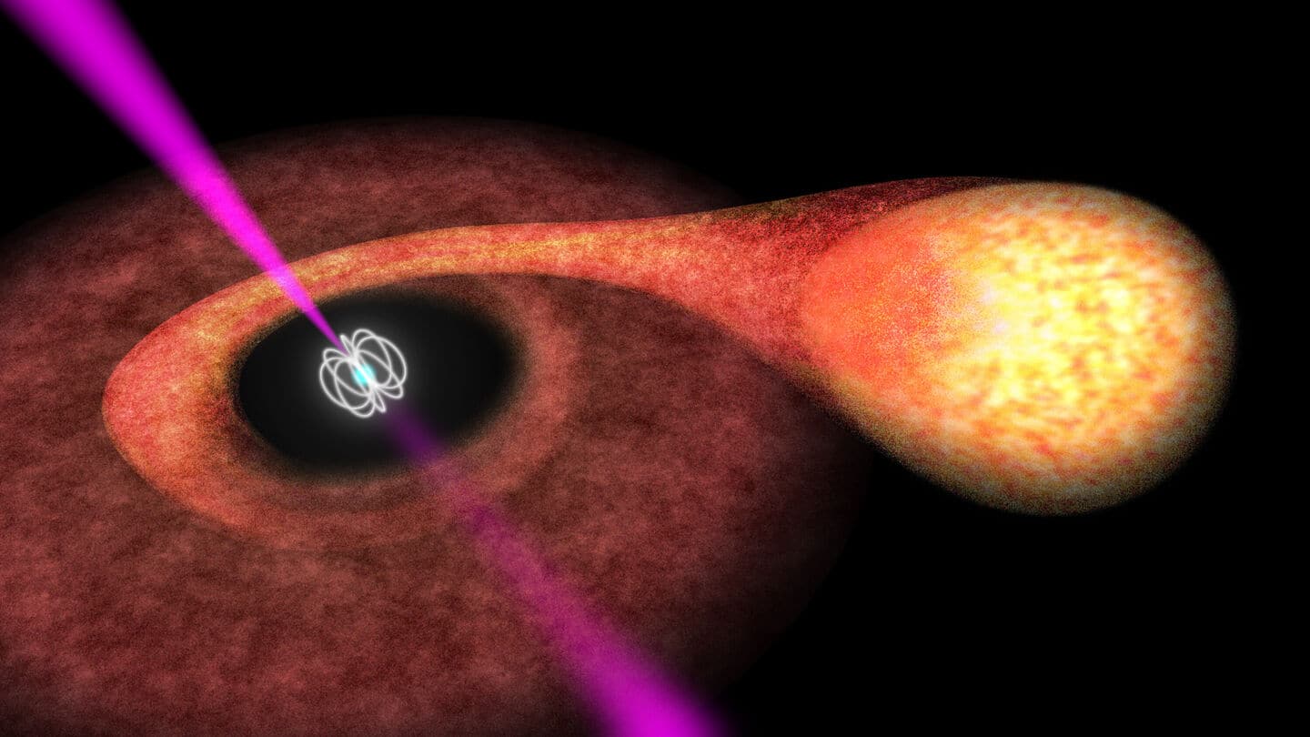 Watch: This binary star system has millisecond pulsar, helium-heavy companion Watch: This binary star system has millisecond pulsar, helium-heavy companion
