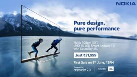 Nokia's 43-inch 4K Android TV launched; sale on June 8