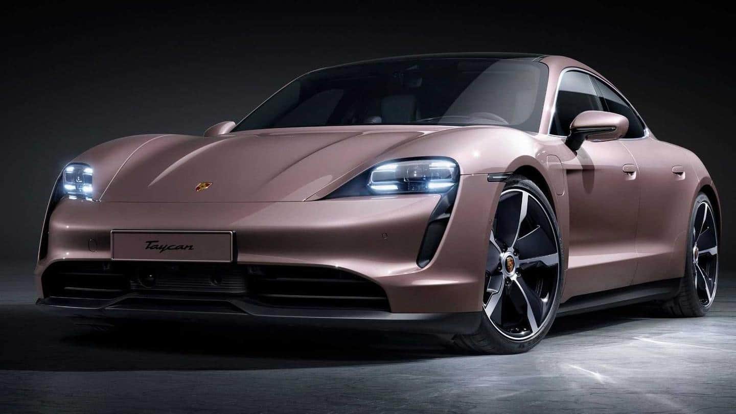 2021 Porsche Taycan EV's entry-level model launched in the US