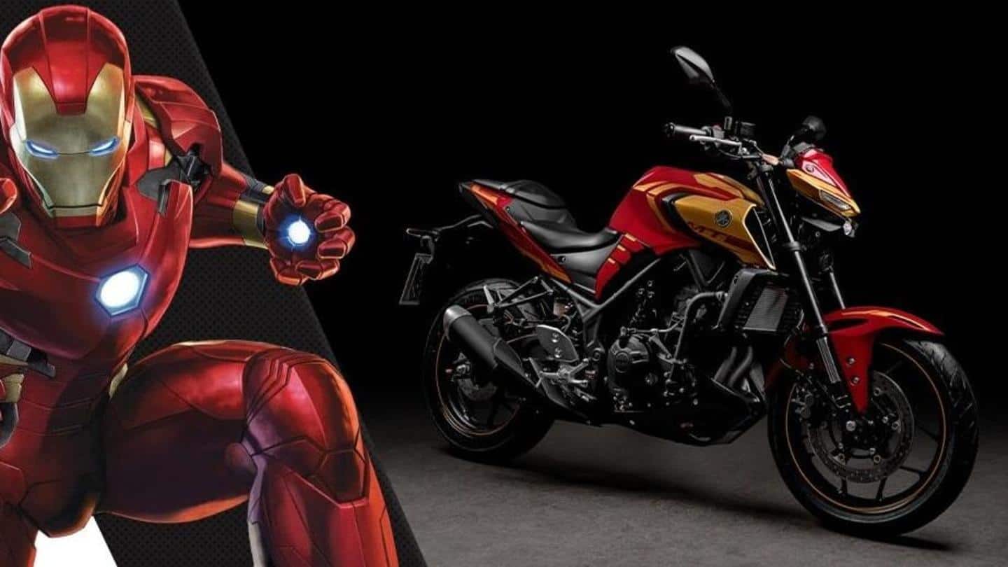 Yamaha MT-03 bike with Iron Man livery debuts in Brazil