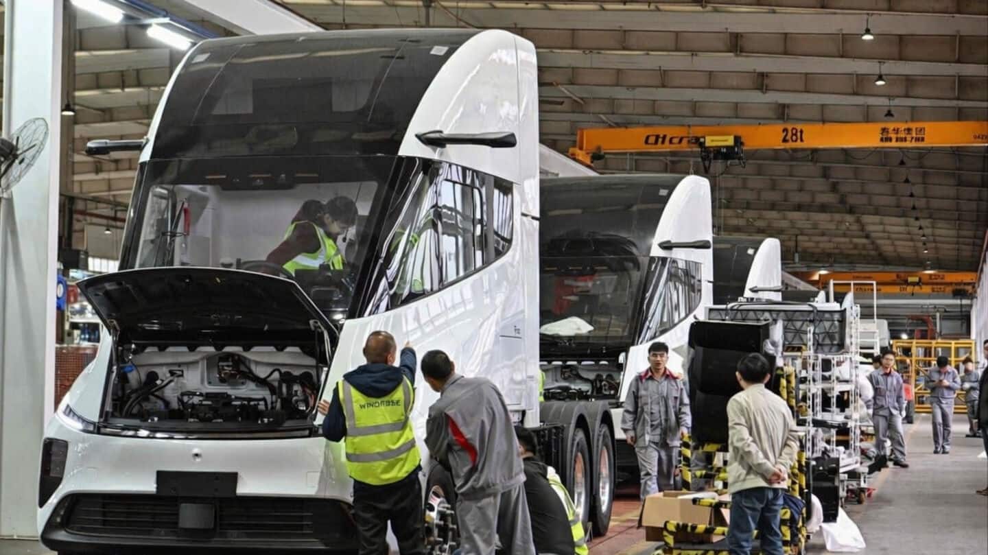 Only electric trucks may ply in China soon
