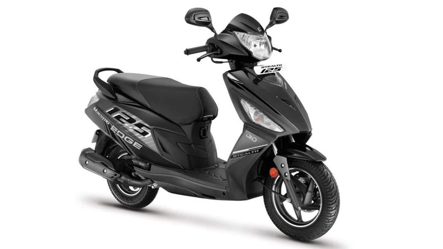 Hero launches Maestro Edge 125 Stealth edition at Rs. 73,000