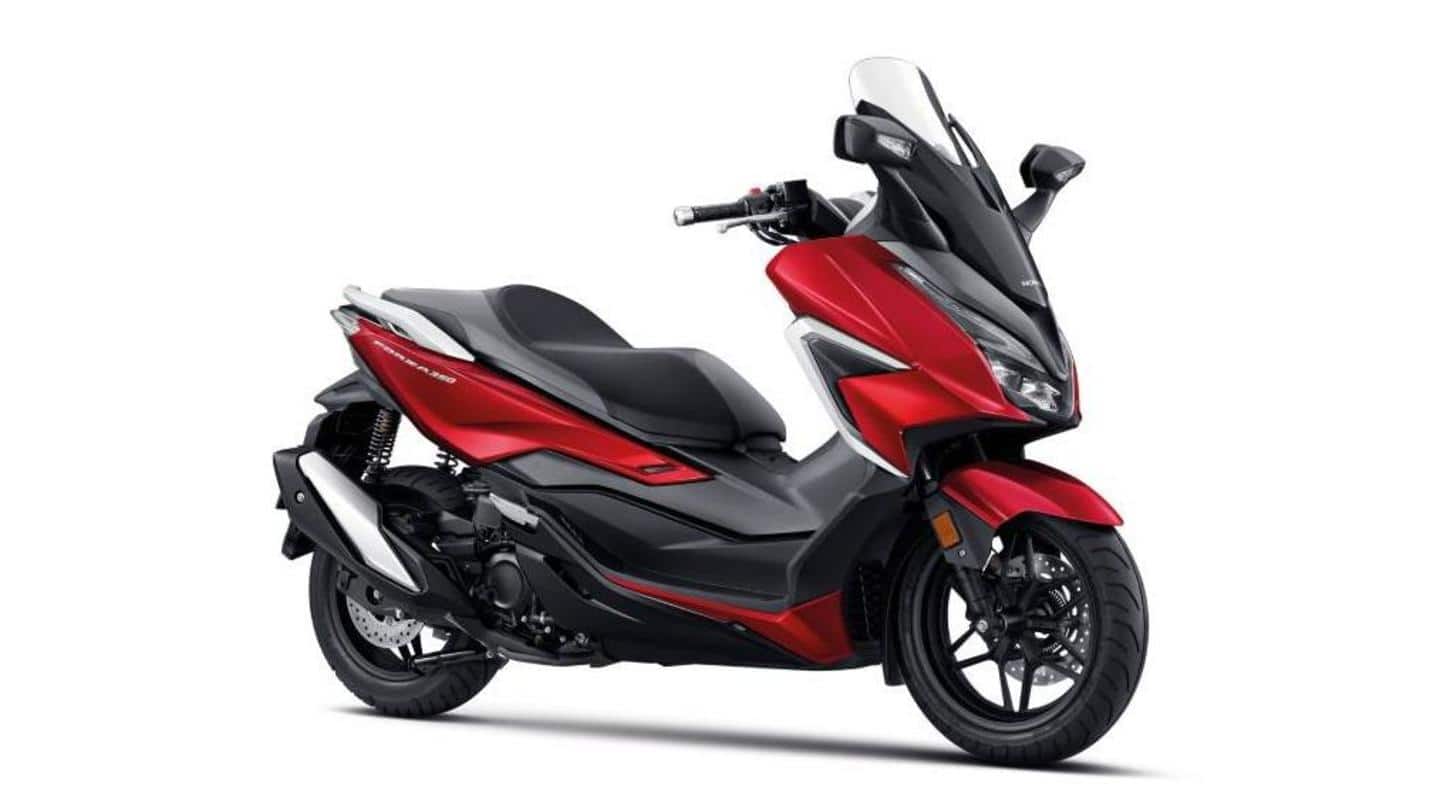 2020 Honda Forza 350 maxi-scooter breaks cover in Thailand