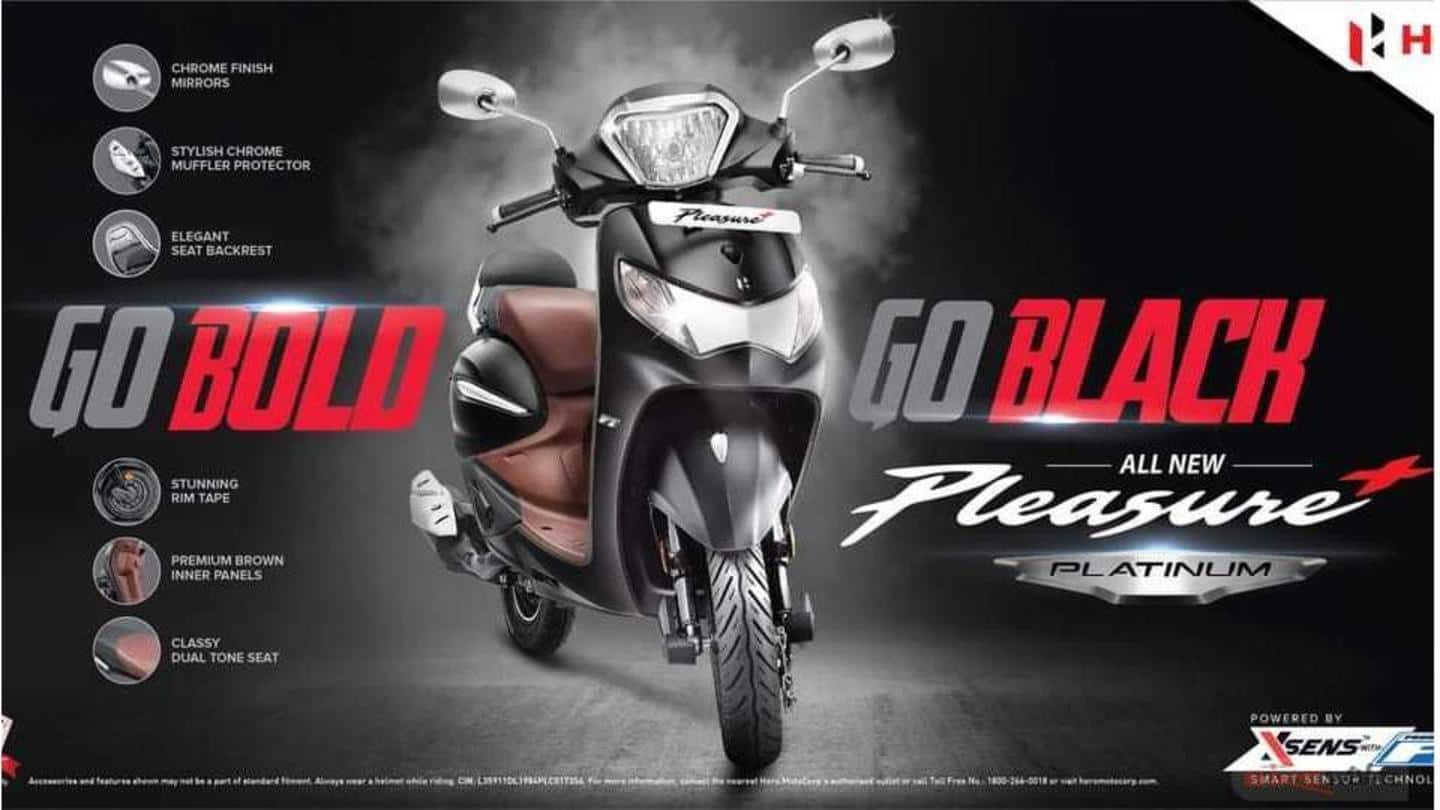 Hero Pleasure Plus Platinum Black Edition to be launched soon