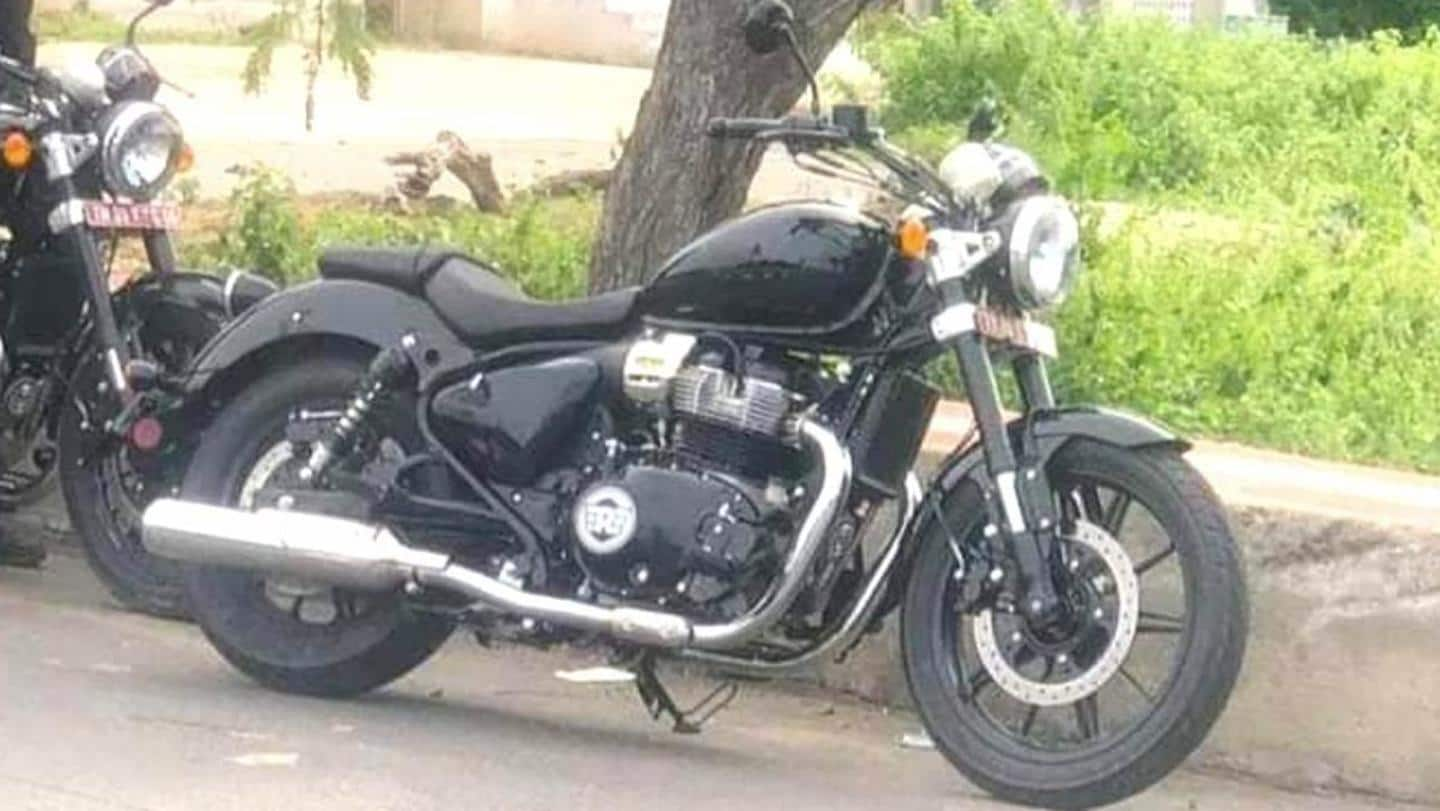 Royal Enfield s 650cc cruiser spotted testing design features