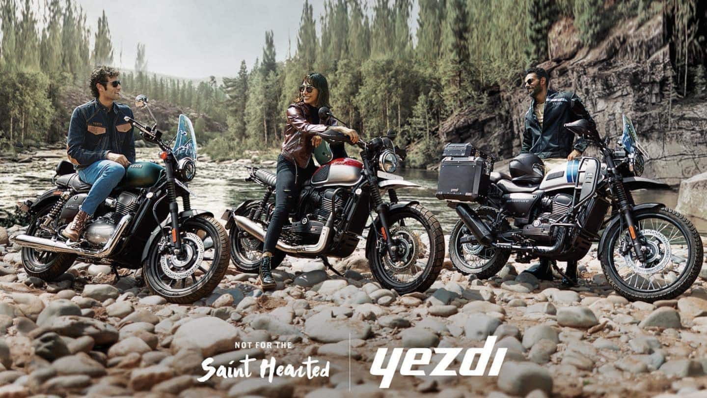 Deliveries of Yezdi Roadster, Scrambler and Adventure commence in India