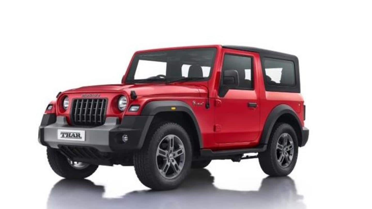2020 Mahindra Thar launched in India at Rs. 10 lakh