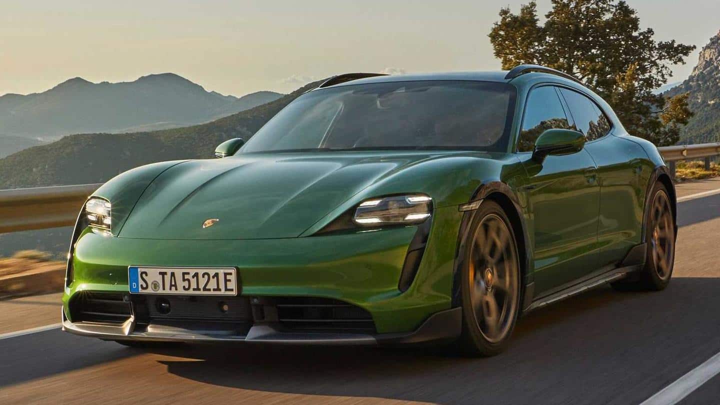 Porsche's all-electric Taycan Cross Turismo, with over 450km range, unveiled