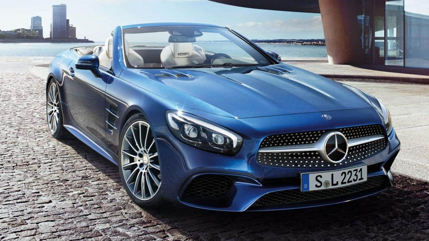 2022 Mercedes-Benz SL roadster found testing with a fabric roof