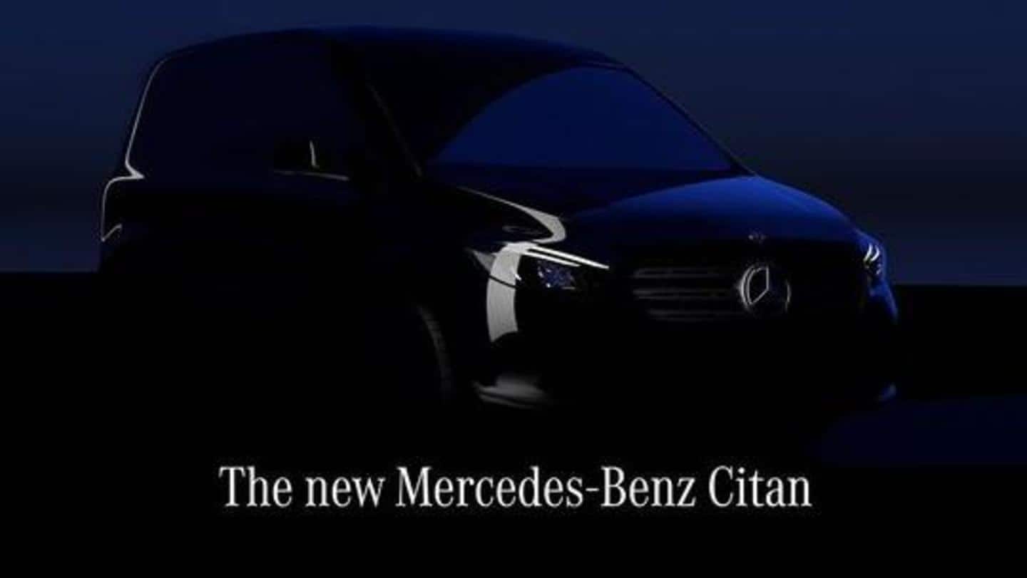 Ahead of unveiling, Mercedes-Benz Citan previewed in teaser image