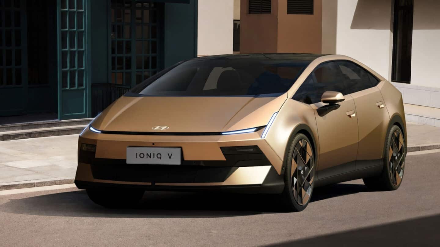 Hyundai's Ioniq V brings a futuristic concept to life