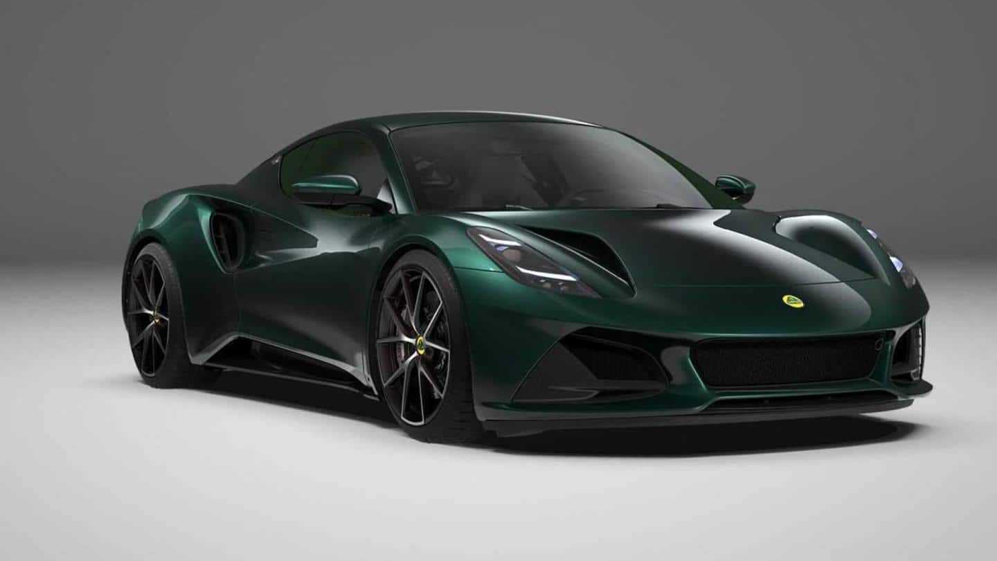 Lotus Emira First Edition sports car launched in the US