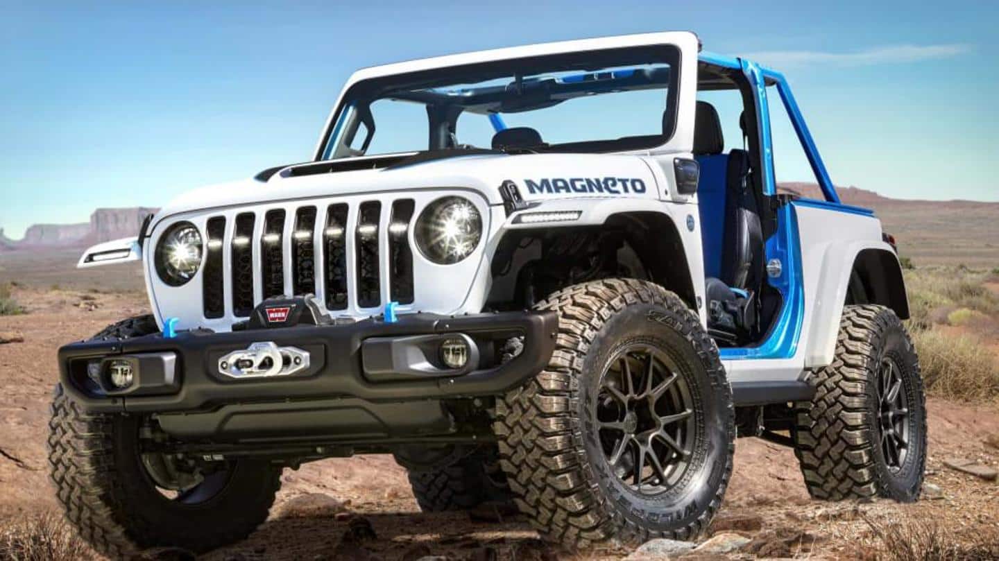 Jeep unveils an all-electric Magneto concept off-roader: Details here