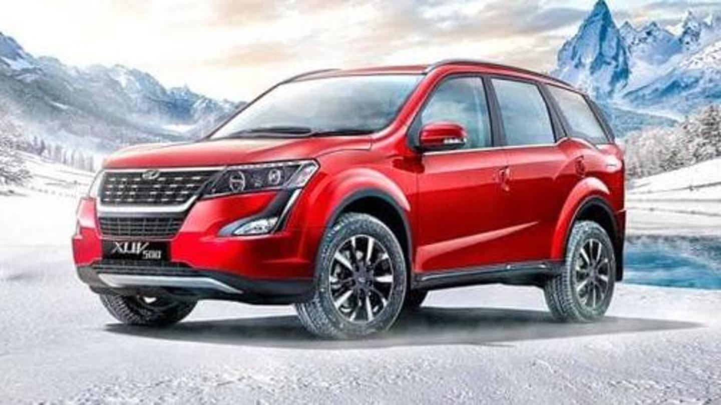 2021 Mahindra XUV500 SUV with new alloy wheels found testing