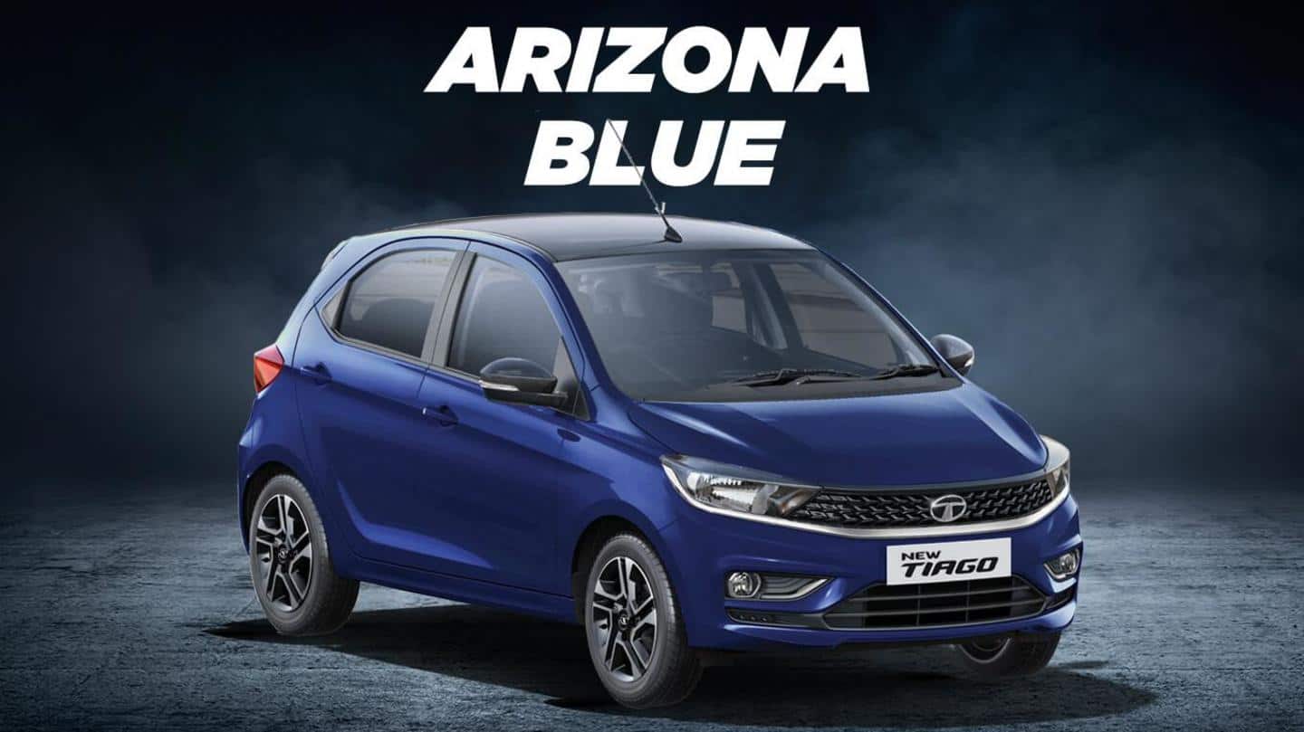 Tata Tiago hatchback now available in new Arizona Blue color