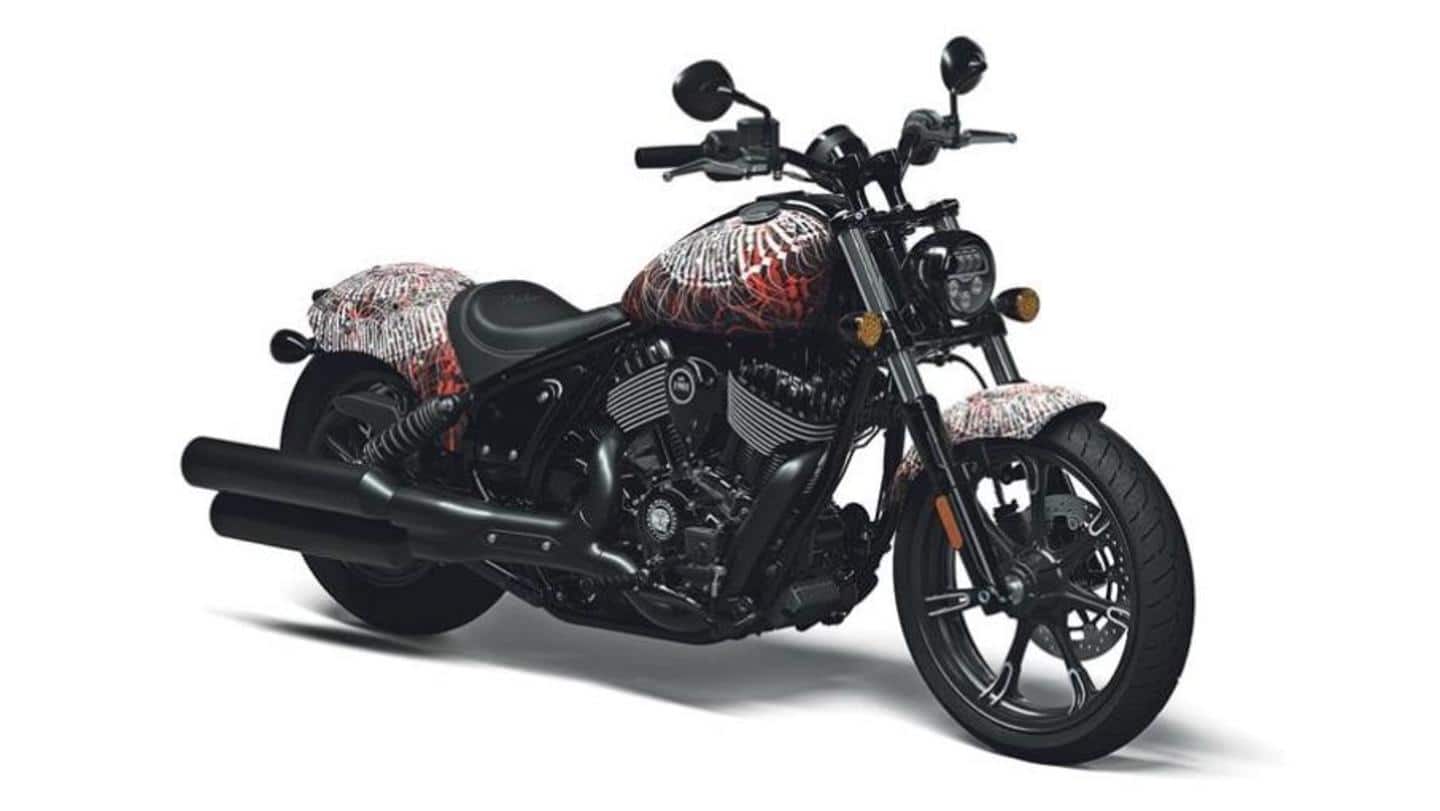 Indian Chief cruiser bike, with tattoo-inspired livery, revealed