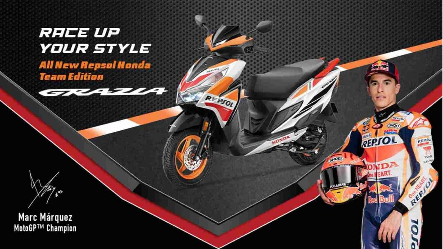 Honda Grazia Repsol Edition launched in India at Rs. 87,000