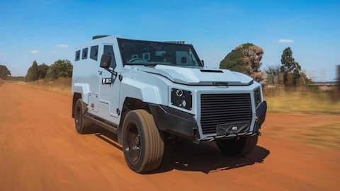 This modified Toyota Land Cruiser can withstand land mines