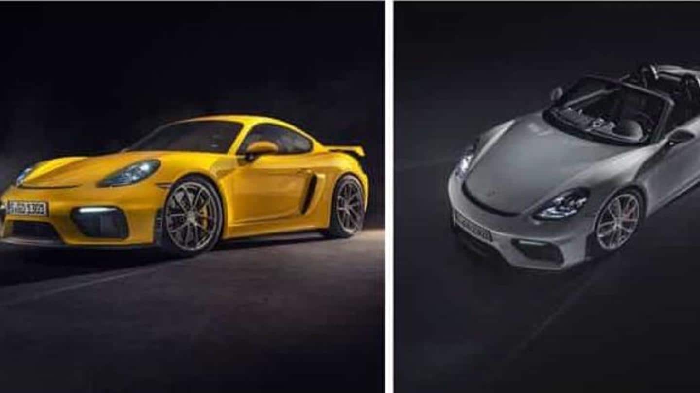 Porsche launches 718 Spyder and Cayman GT4 in India