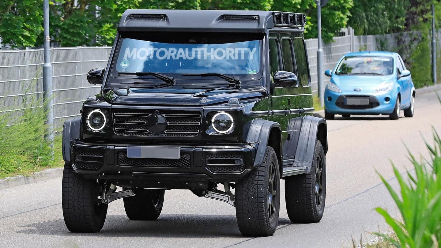 Ahead Of Launch Mercedes Benz G 4x4 Squared Suv Spotted Testing Newsbytes