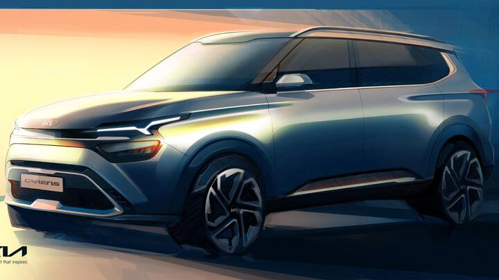 Kia Carens MPV previewed in official sketches; design revealed