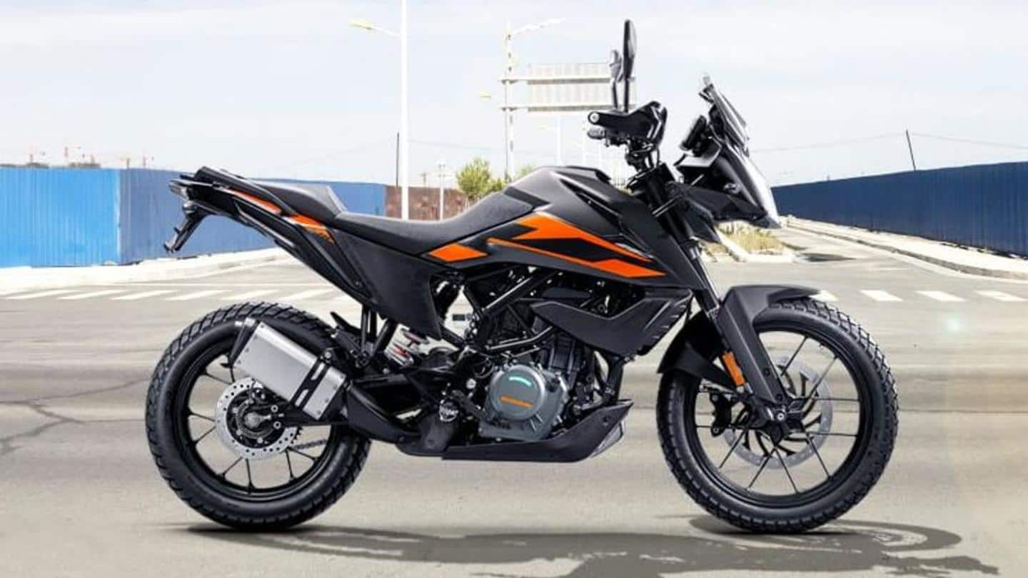 KTM 250 Adventure spotted testing with panniers and top box