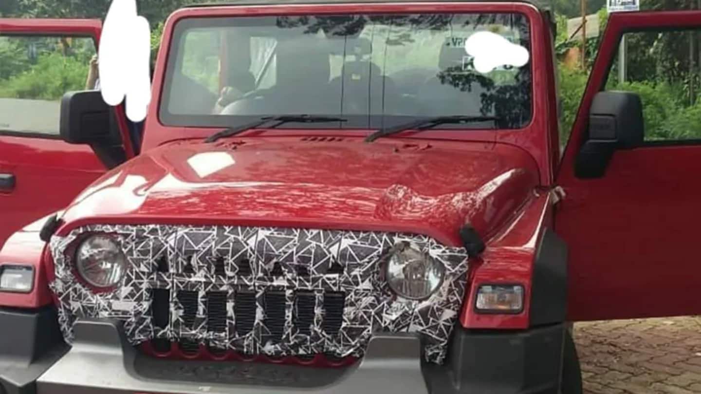 Ahead of launch, 2020 Mahindra Thar spotted with new grille