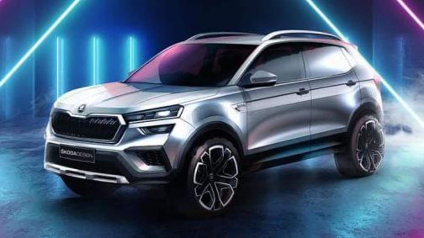Prior to launch, SKODA KUSHAQ SUV previewed in official sketches