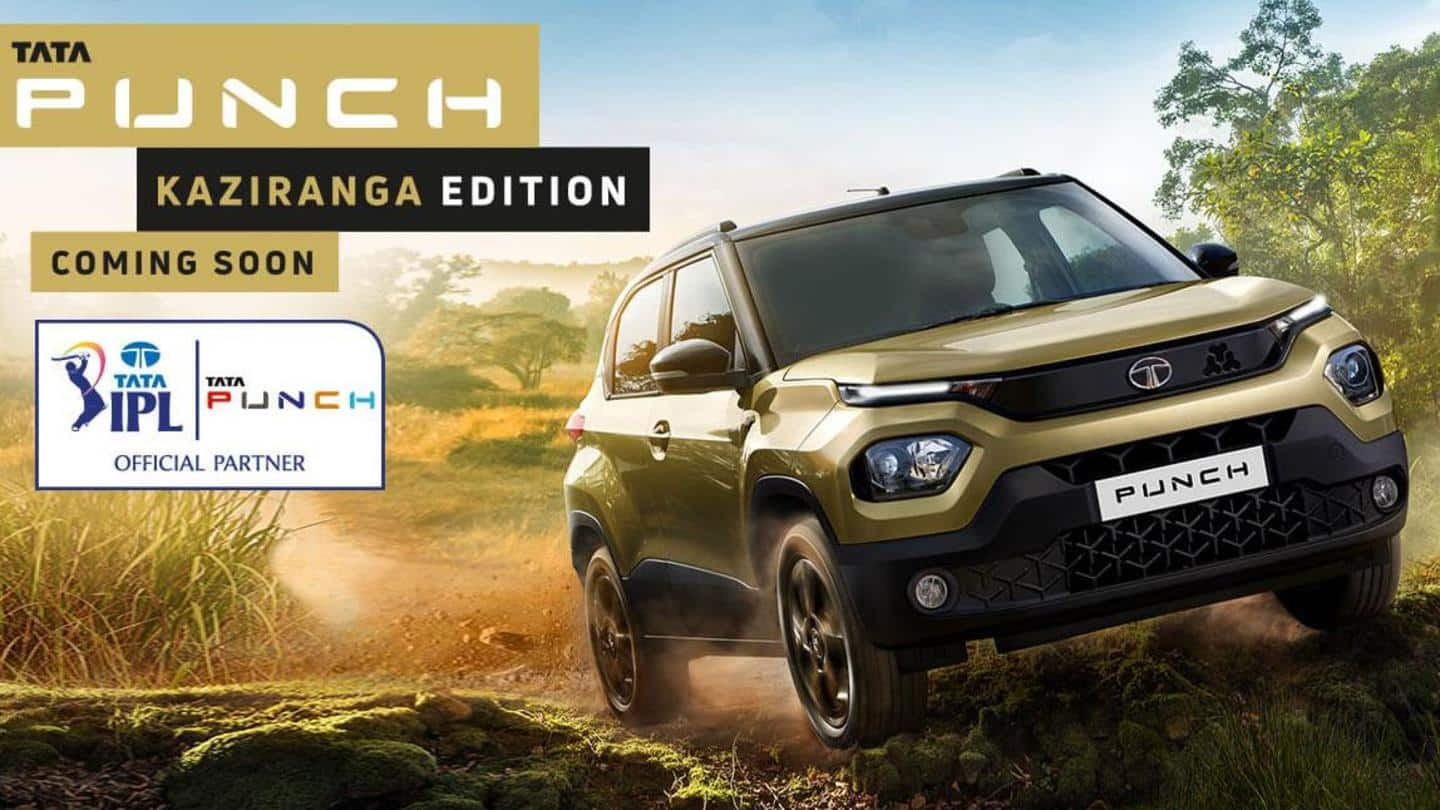 Prior to auction, Tata Punch Kaziranga Edition micro-SUV teased