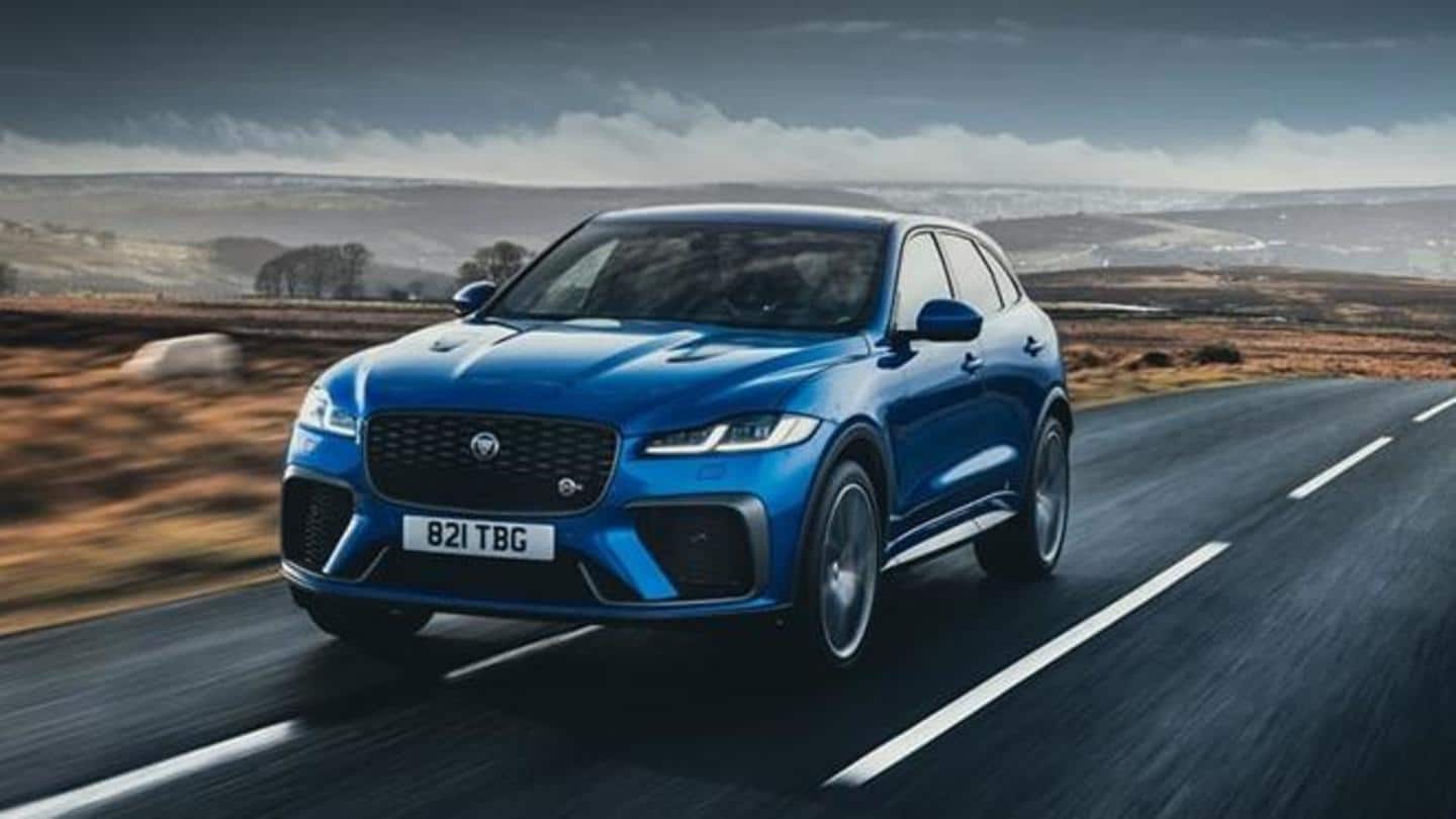 2021 Jaguar F-PACE SVR SUV launched at Rs. 1.51 crore