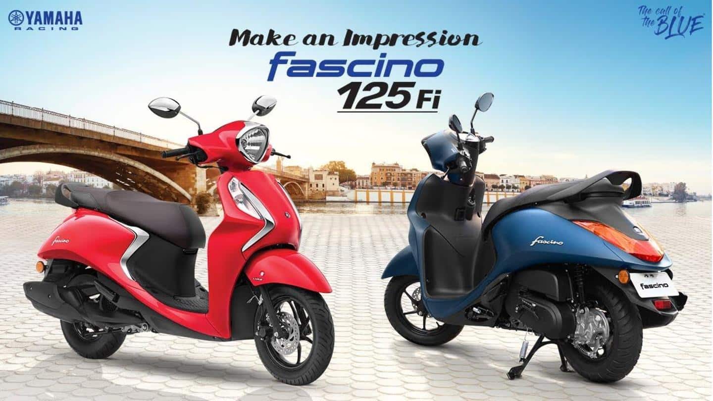 2021 Yamaha Fascino 125 scooter breaks cover in India