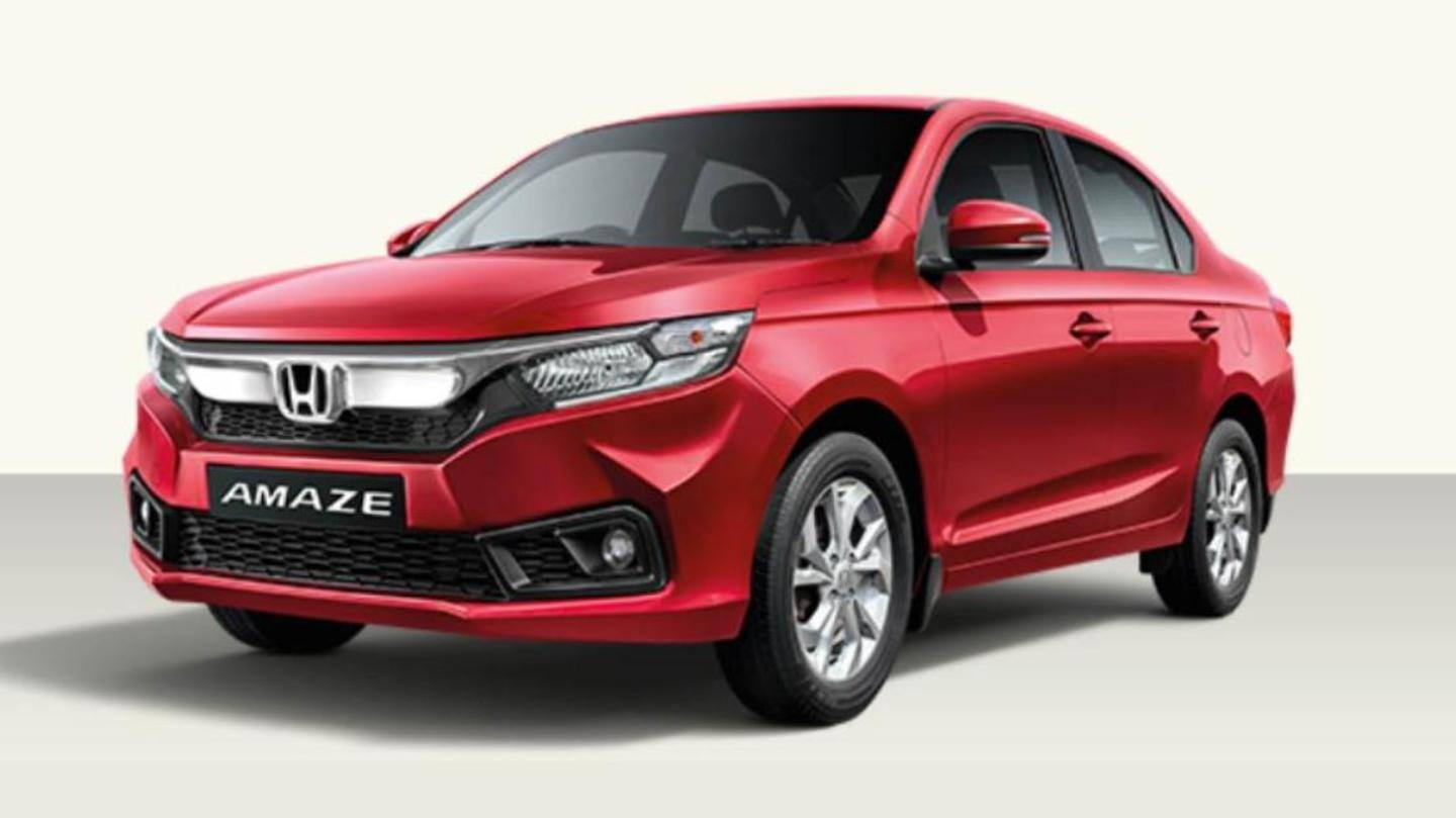 Design and features of the 2021 Honda Amaze sedan revealed