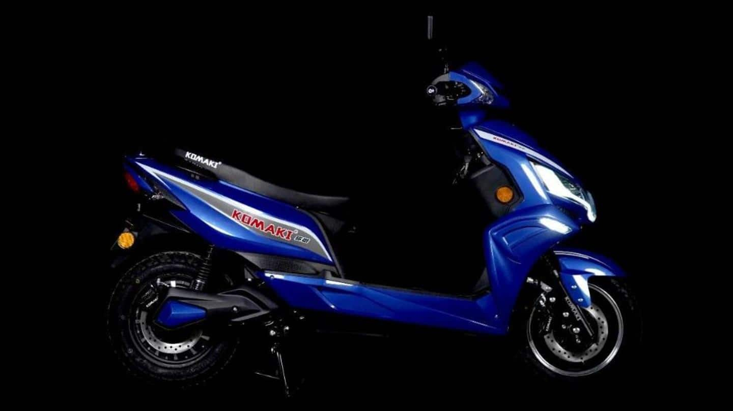 Komaki SE electric scooter launched in India at Rs. 96,000