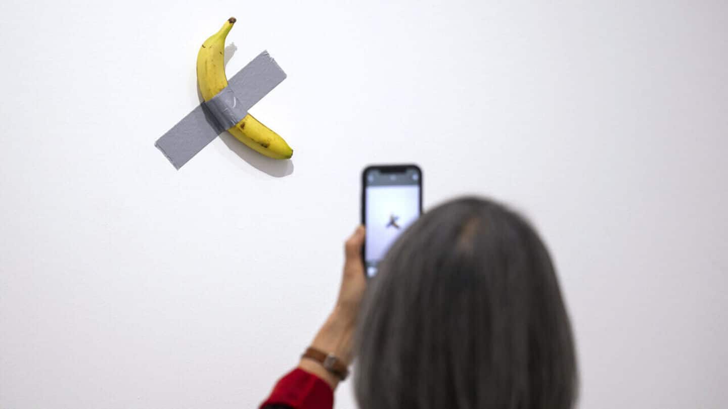 Someone ate this Italian artist's $6M banana again. Wait what? Someone ate this Italian artist's $6M banana again. Wait what?