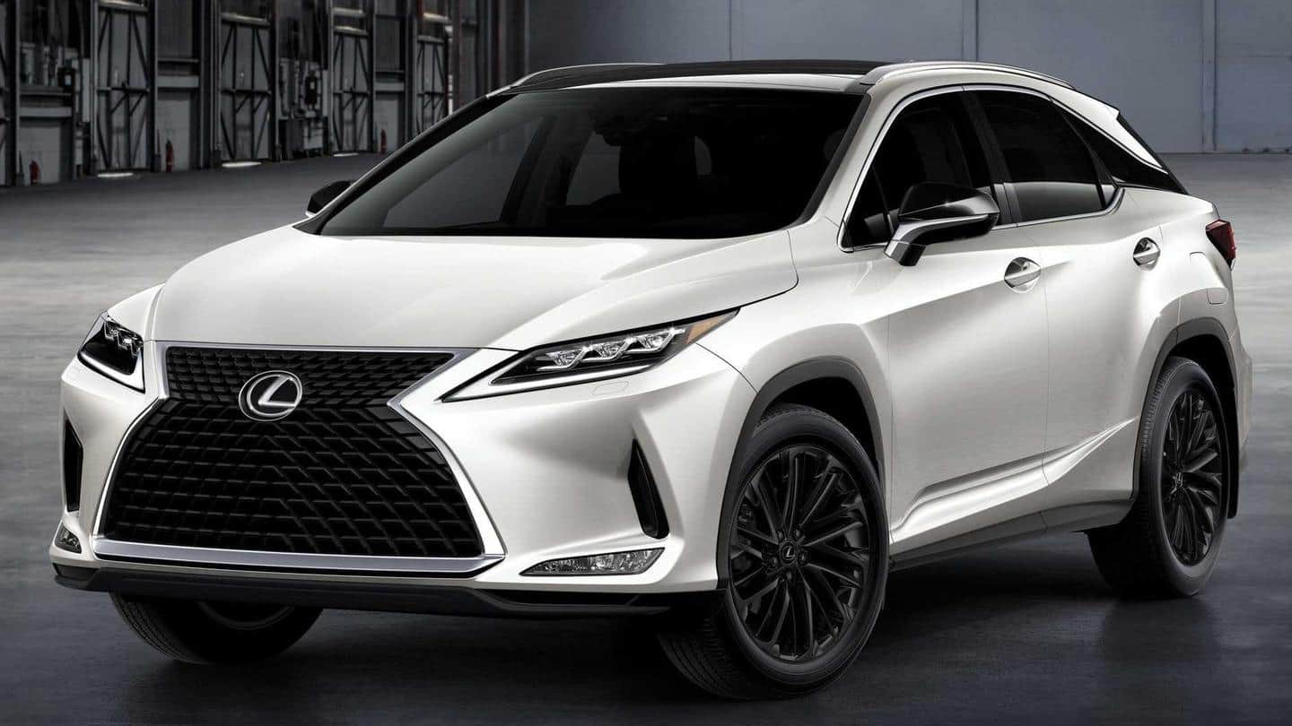 Lexus RXL Black Line SUV, with visual updates, breaks cover