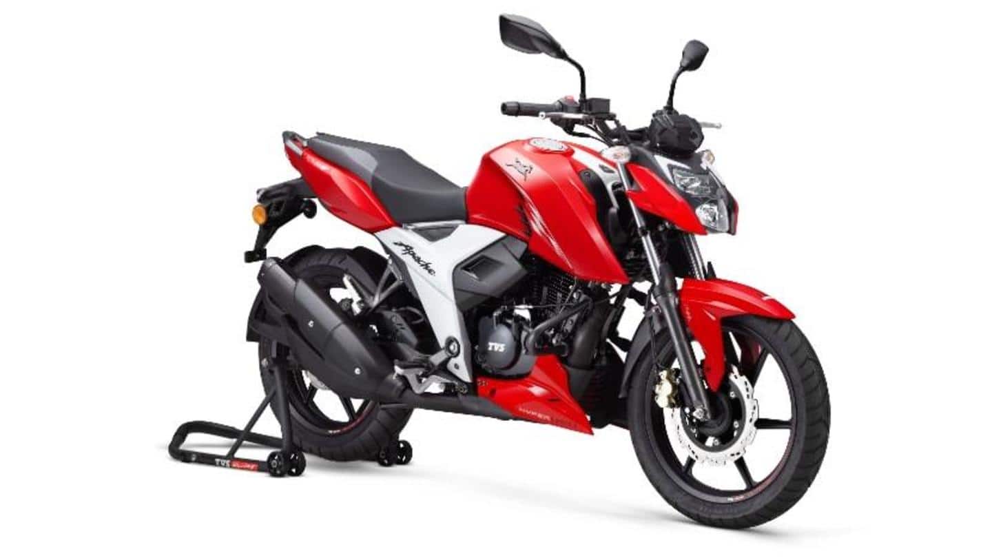 2021 TVS Apache RTR 160 4V motorbike launched in India