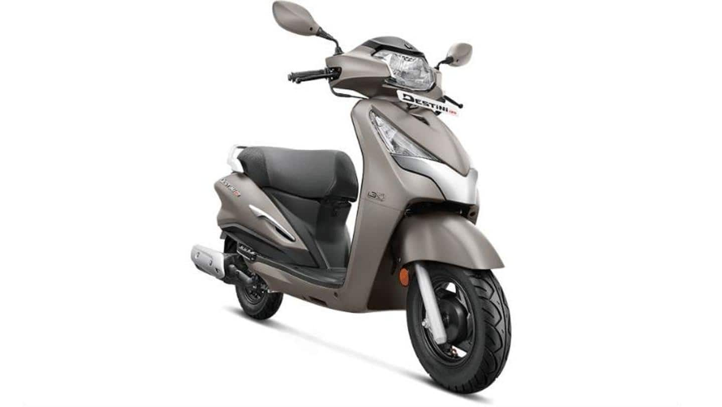 hero destini 125 price on road