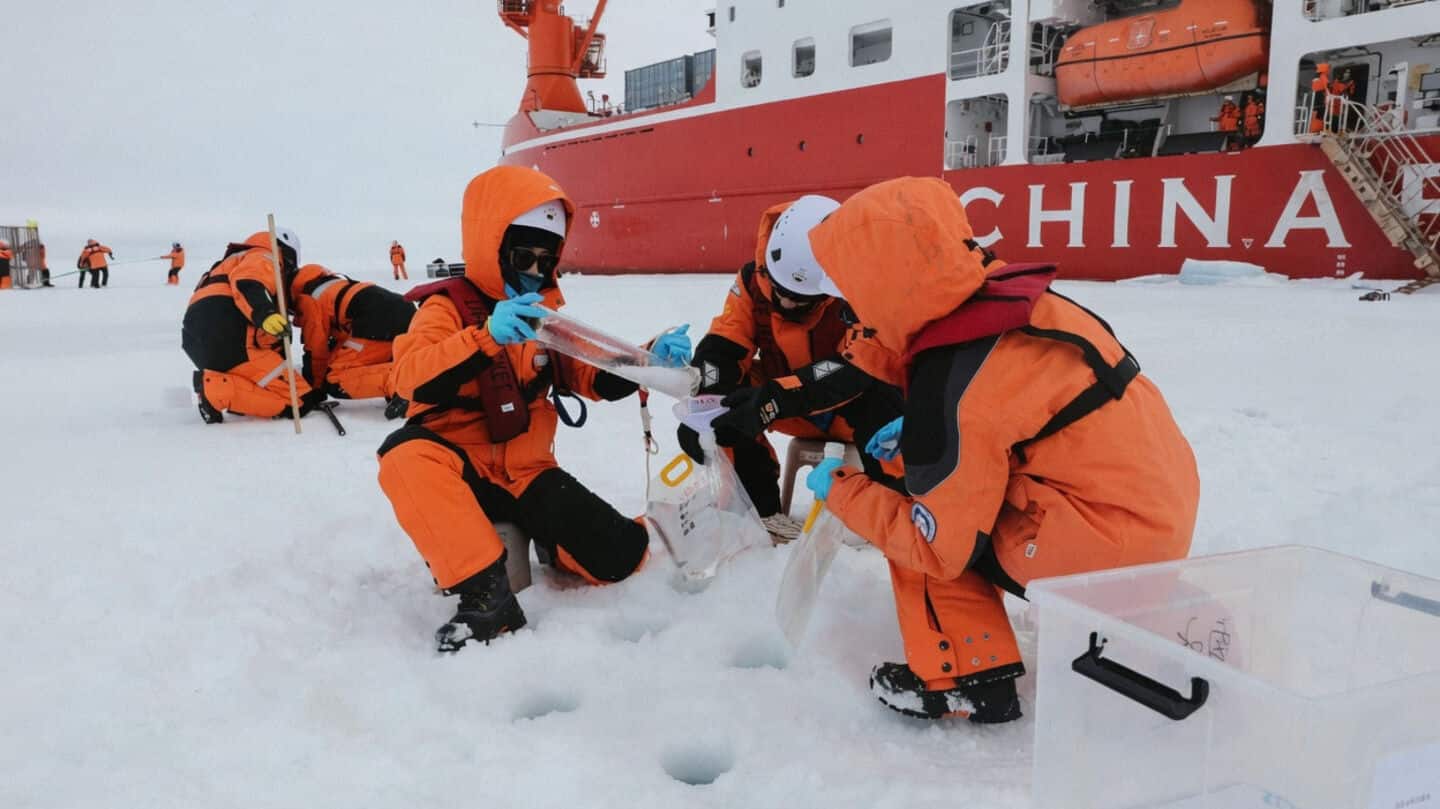 China, Russia conduct 1st-ever joint sea ice survey in Arctic