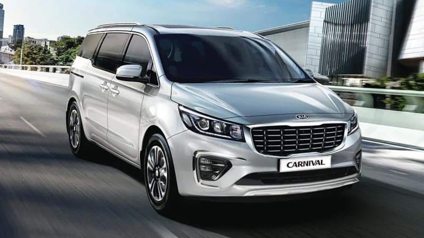 Kia Carnival (6-seater) launched in India at Rs. 29 lakh