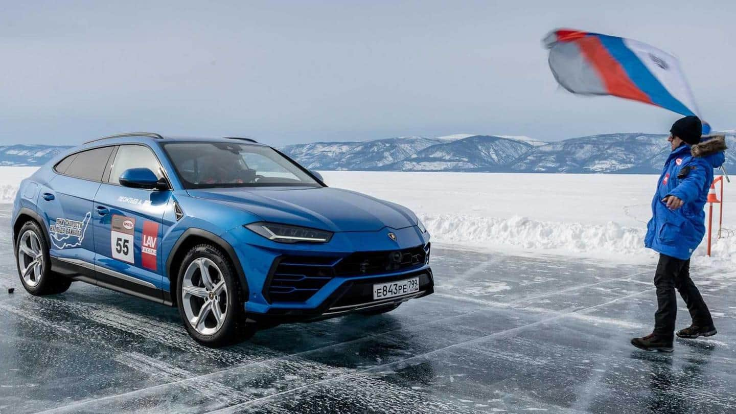 Lamborghini Urus SUV sets new record, clocks 298km/h on ice