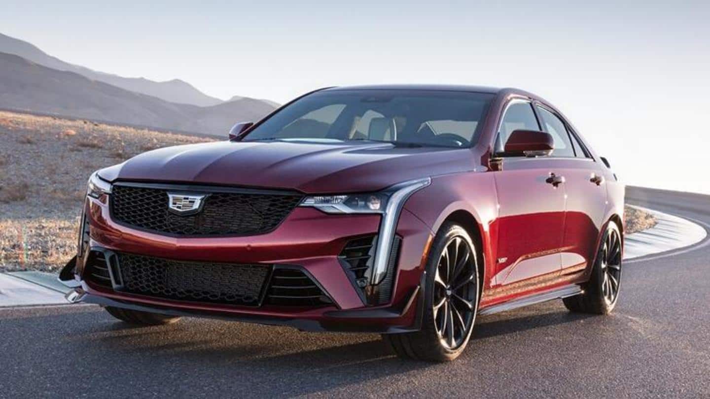 2022 Cadillac CT4-V Blackwing, with twin-turbo V6 engine, revealed